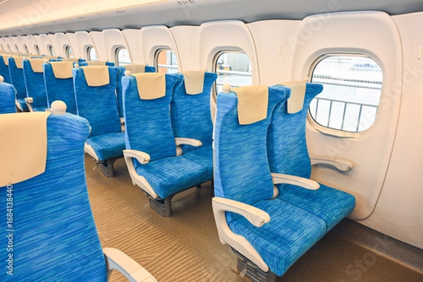 Fototapeta 東海道新幹線の車内