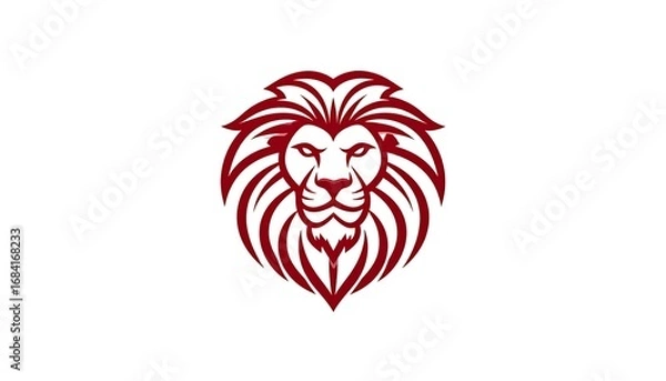 Obraz Red lion head logo (1)