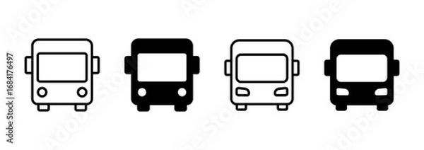 Fototapeta Bus icon vector. bus sign and symbol