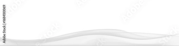 Fototapeta Elegant intricate white vapor flow effect transparent PNG, isolated background cutout, abstract dynamic design element