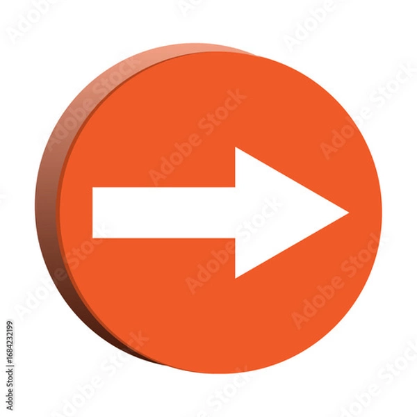 Fototapeta Right Arrow Button