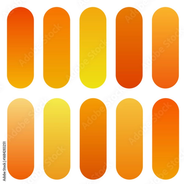 Fototapeta Set of multicolor gradients