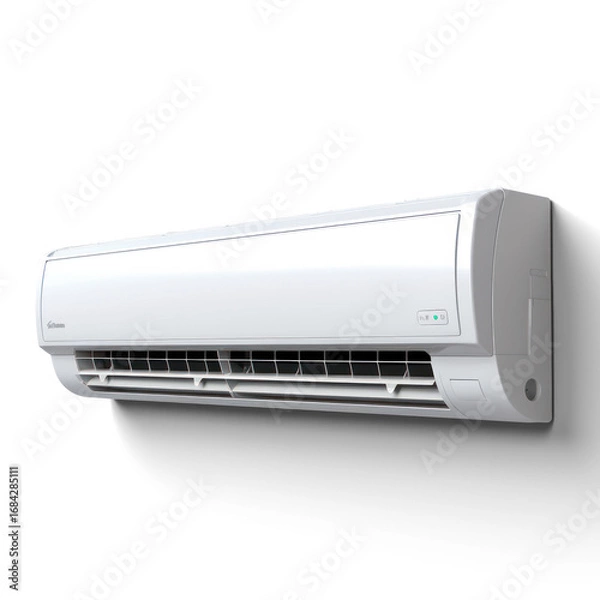 Obraz A white wall-mounted air conditioner with a transparent background