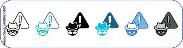 Obraz Fraud Icon Pack Multistyle Editable Stroke