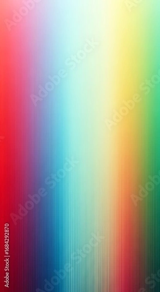Fototapeta Vertical Rainbow Color Spectrum Gradient with Subtle Texture image photo