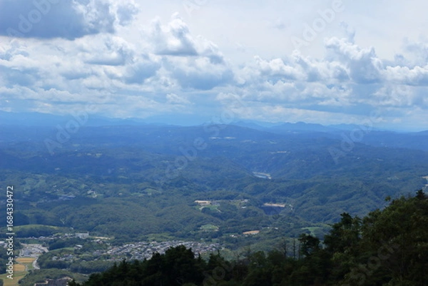 Obraz 三重県伊賀市　三国越展望台からの眺め