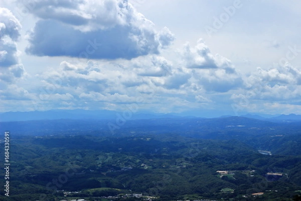 Obraz 三重県伊賀市　三国越展望台からの眺め