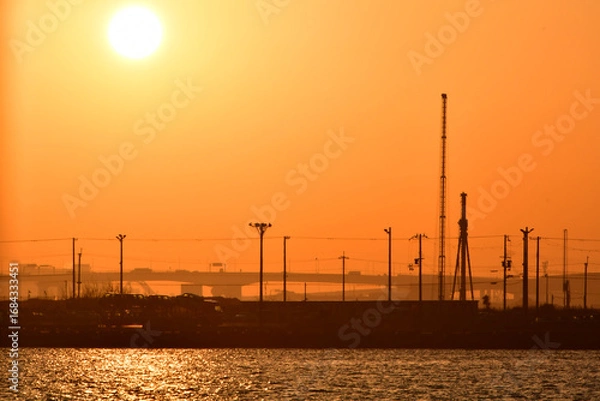 Obraz 夕暮れの海