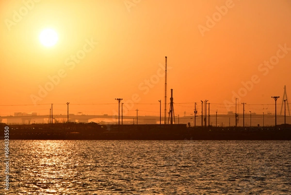 Obraz 夕暮れの海