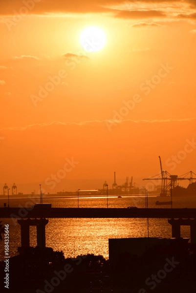 Obraz 夕暮れの海