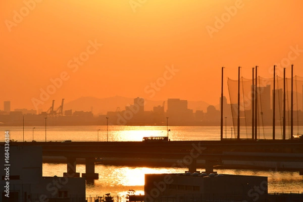 Obraz 夕暮れの海