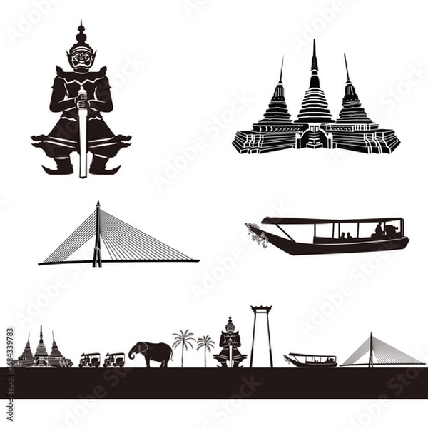 Obraz バンコクの街並み