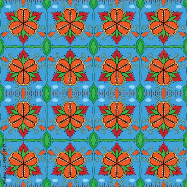 Obraz seamless pattern with flowers