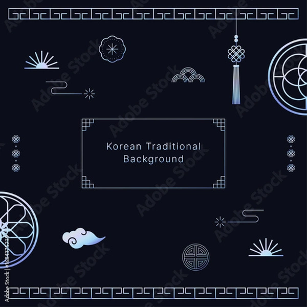 Fototapeta 홀로그램 전통 백그라운드