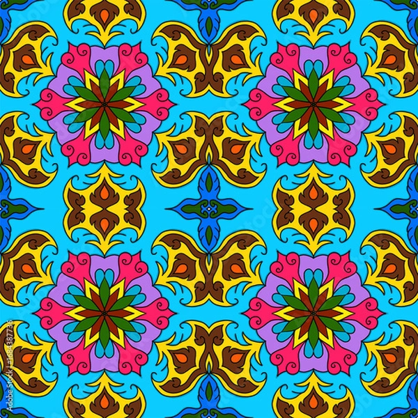 Obraz seamless pattern with flowers