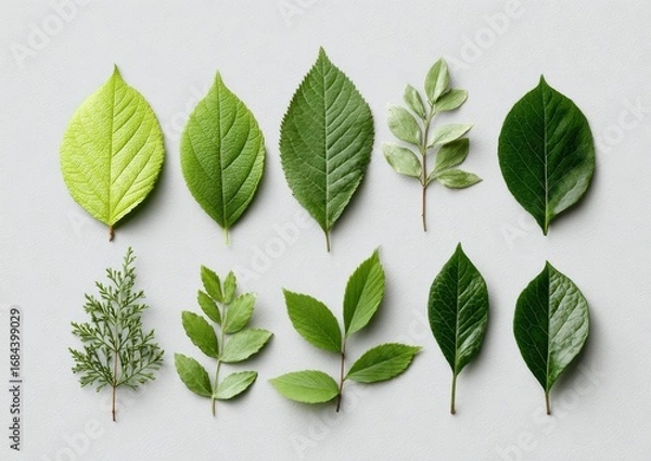Fototapeta Phytochemical Composition and Structural Analysis of Diverse Leaf Morphologies in Botanical Taxonomy