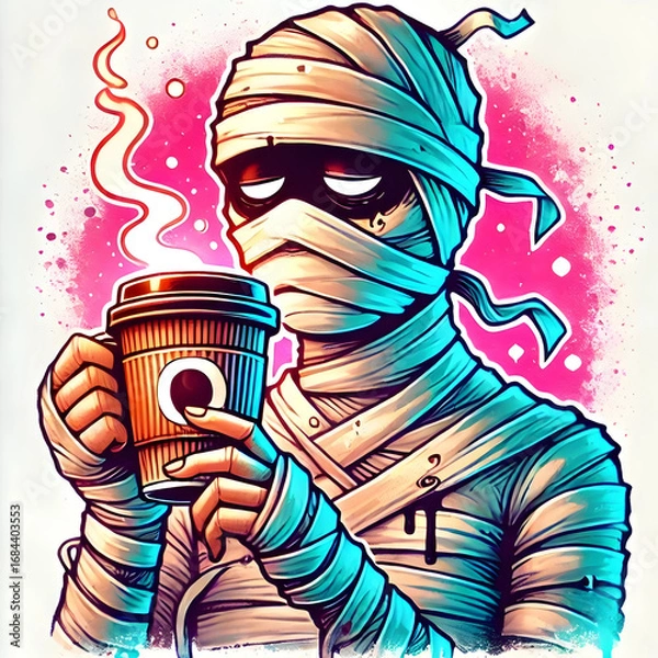 Obraz Pumpkin Spice & Everything Fright - Mummy Needs Coffee