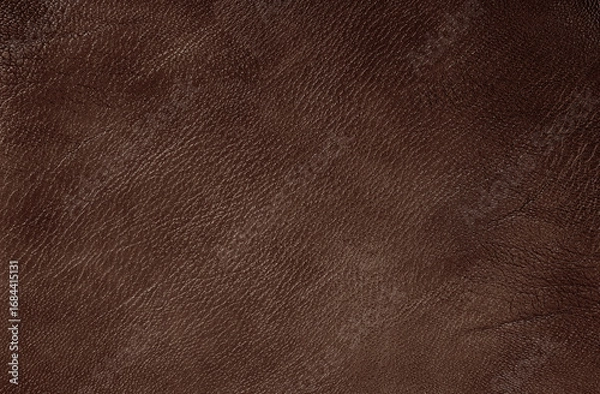 Fototapeta Dark brown leather texture background with seamless pattern and high resolution.