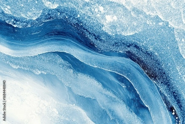 Obraz Marble Ink Abstract Art: High-Resolution Photo of Original Painting on digital art piece that