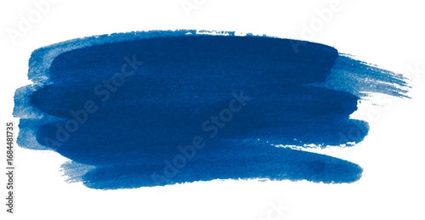 Fototapeta blue watercolor background. Artistic hand paint. Isolated on transparent background.