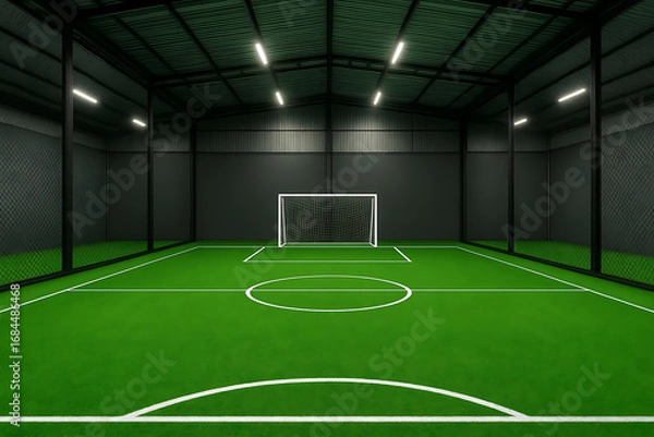 Fototapeta empty soccer field