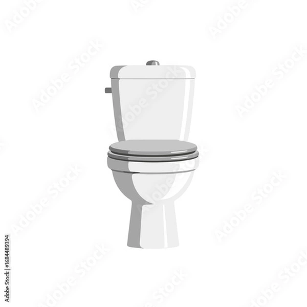 Fototapeta Sanitary fixture vector illustration symbolizing hygiene and sanitation practices in residential