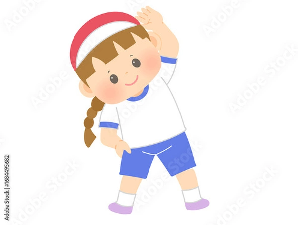 Obraz 運動会_体操_女の子