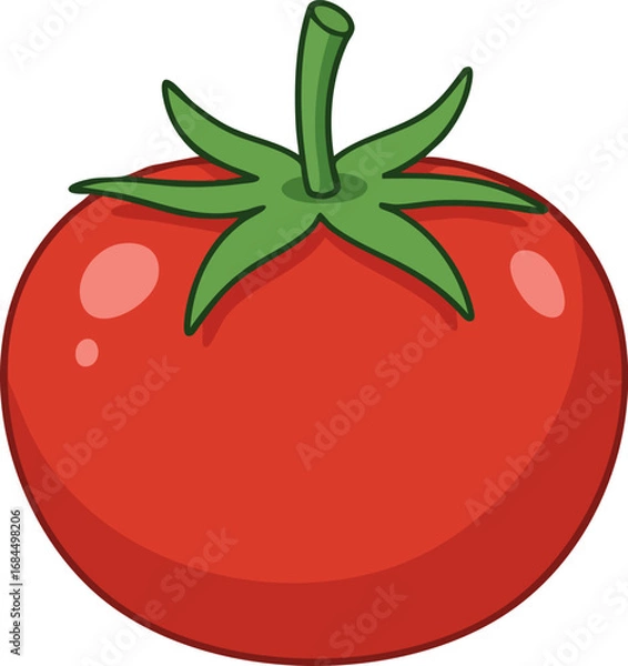 Fototapeta Simple Cartoon Tomato