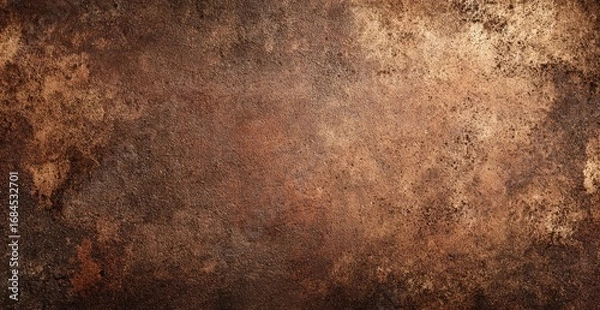 Obraz Textured, mottled, dark brown surface