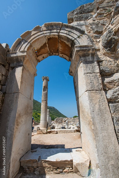 Obraz Celsus Library in Ephesus - Selcuk, Türkiye.Ephesus Ancient City (Efes Antik Kenti) Drone Photo, Selcuk Izmir, Turkiye (Turkey)
Ephesus ancient city view in Selcuk Town Turkey
