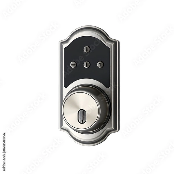 Obraz Smart Door Lock with Keypad and Keyhole