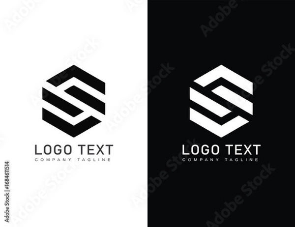 Obraz S letter logo template