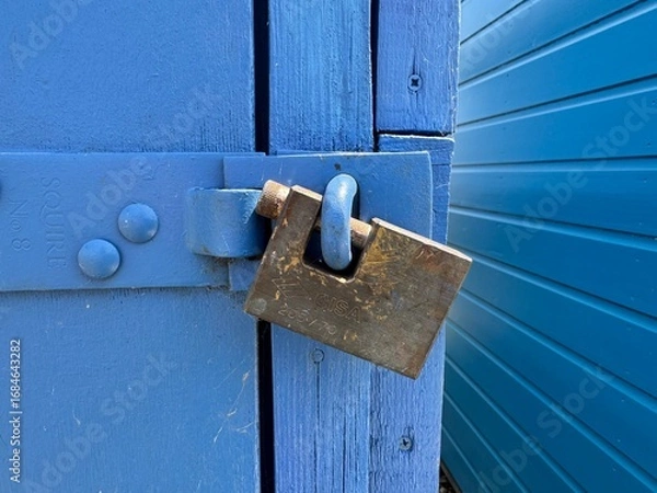 Obraz old lock on the door