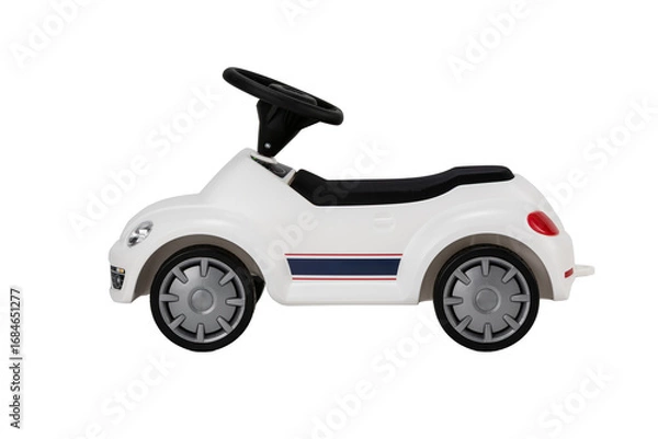 Obraz Kid's car studio shot, isolated on white background