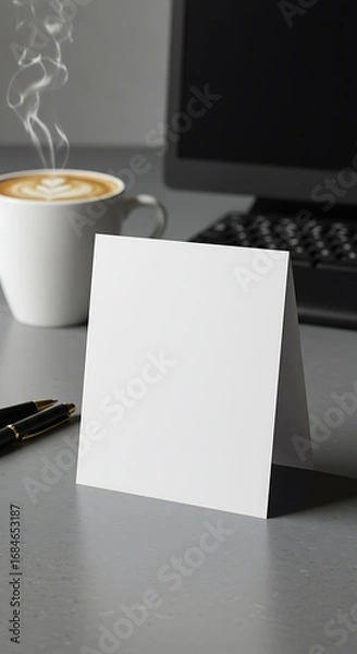 Obraz 静寂のモーメント、温かいコーヒーと共に