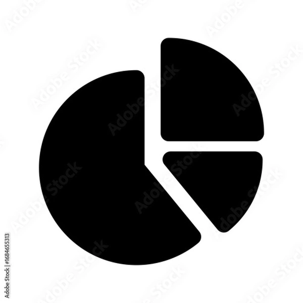 Fototapeta segmentation glyph icon