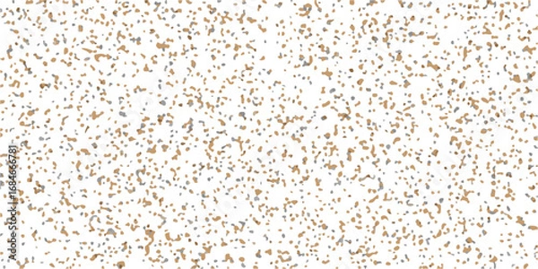 Fototapeta Abstract, macro closeup of natural textured brown and white granulated sugar, grains, and sprinkles. Terrazzo flooring marble stone wall texture, Rock backdrop textured illustration. Quartz surface 