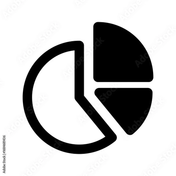 Fototapeta segmentation line icon