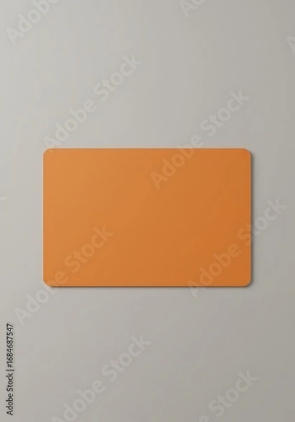 Obraz オレンジ色のマットな質感、静謐な空間