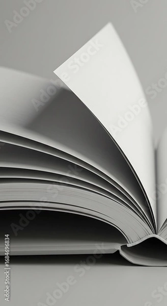 Obraz 静寂の書物、開かれた頁