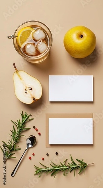 Obraz 秋の静物画：温かい光と果実の香り