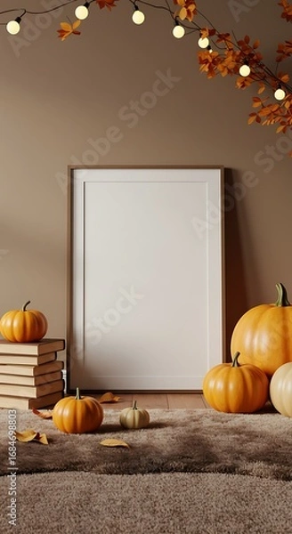 Obraz 秋の温もりと静寂の3D空間