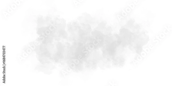 Fototapeta Abstract, textured watercolor-style splash, smoke effect, cloud effect, smoky cloud PNG element on a transparent background.

