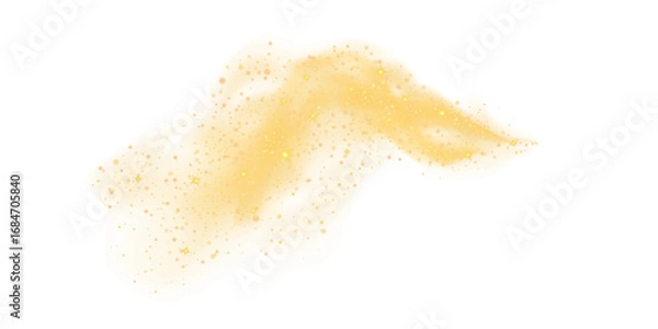 Fototapeta Yellowish orange scattering light effect PNG file with transparent background, Yellow light effect, smoke and cloud effect