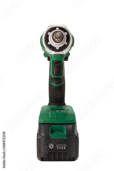 Obraz cordless drill isolated on white background