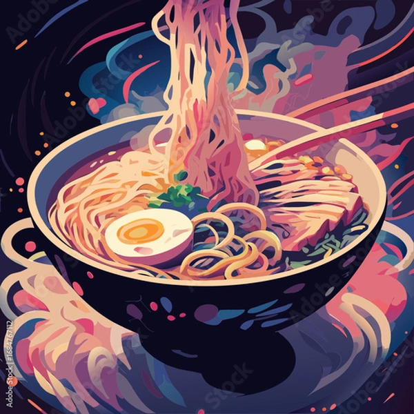 Fototapeta un piatto di ramen 01
