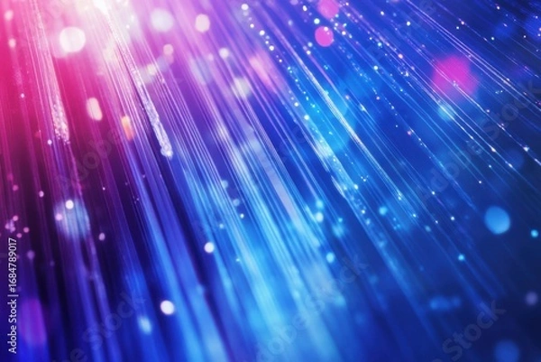 Fototapeta Dynamic light trails dance across a vibrant background abstract art digital creation colorful environment artistic viewpoint