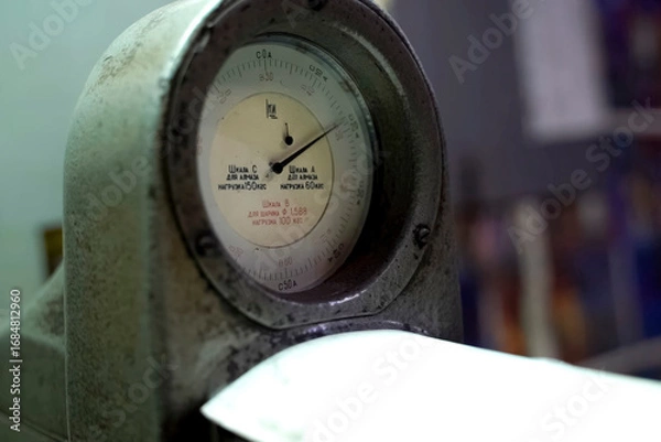 Fototapeta Hardness scale on hardness measuring device - hardness tester