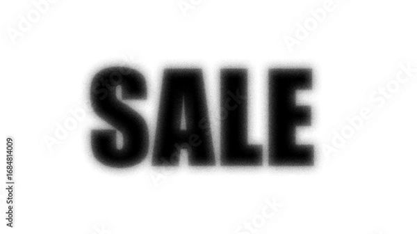 Fototapeta Sale Background with Noise Effect, Frosted Glass and Blur