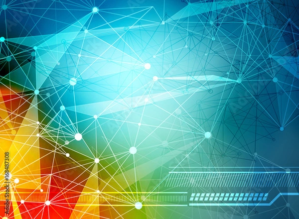 Fototapeta tech abstract background